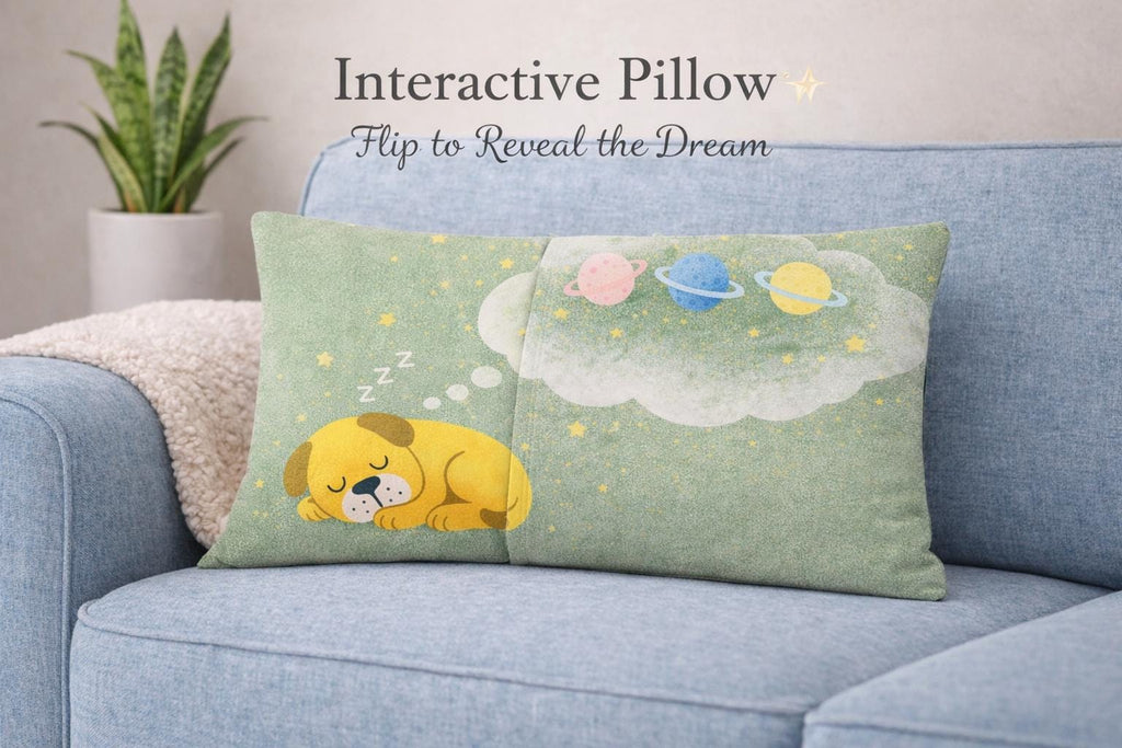 Puppy Space Dream Pillow – Interactive Kids Nursery Decor