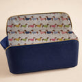 Dachshund Print Travel Bag Set • Vegan Leather Toiletry Bags