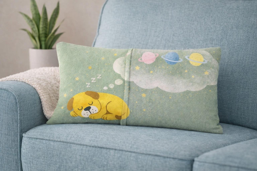 Puppy Space Dream Pillow – Interactive Kids Nursery Decor