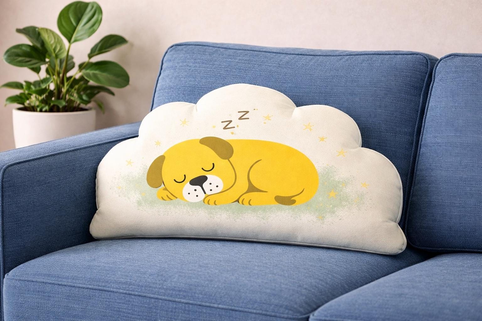 Handmade Space Pup Pillow Set – Astronaut Dog Nursery Decor