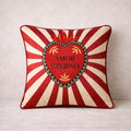 Velvet Heart Pillow 16x16 – Amor Sacred Cushion – Romantic Decorative Pillow – Mother’s Day Gift